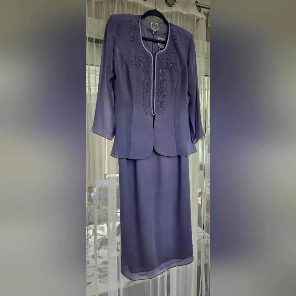 R&M Richard's ankle length gown by Karen Kwong  Gently worn